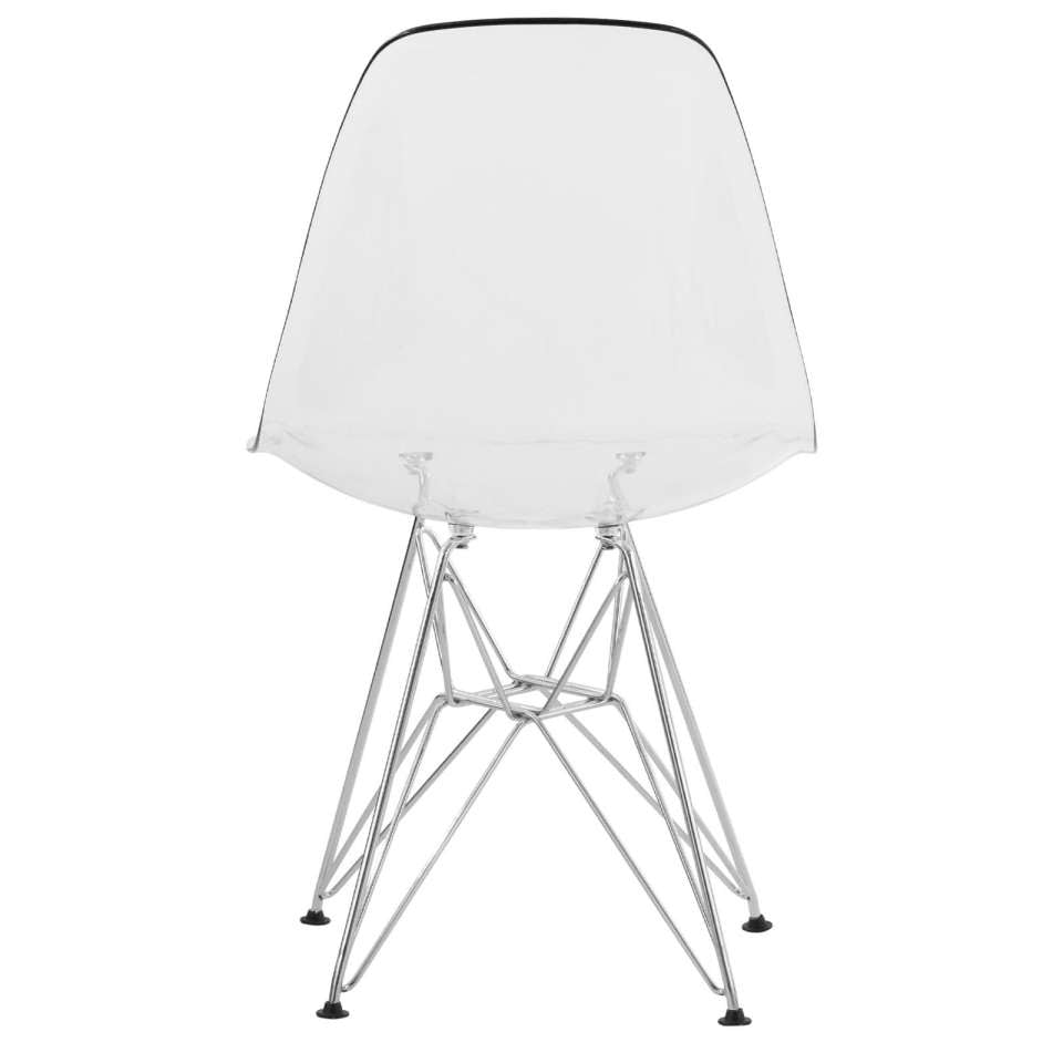 LeisureMod Cresco Molded Eiffel Side Chair, Set of 4 | Side Chairs | Modishstore - 3
