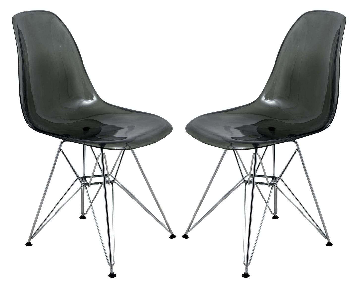 LeisureMod Cresco Molded Eiffel Side Chair, Set of 2 | Side Chairs | Modishstore