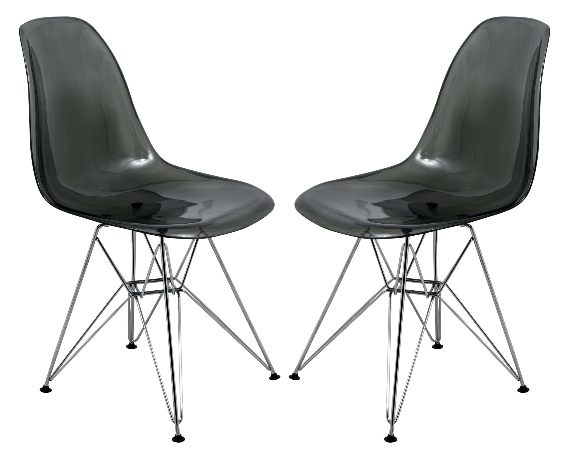 LeisureMod Cresco Molded Eiffel Side Chair, Set of 2 | Side Chairs | Modishstore