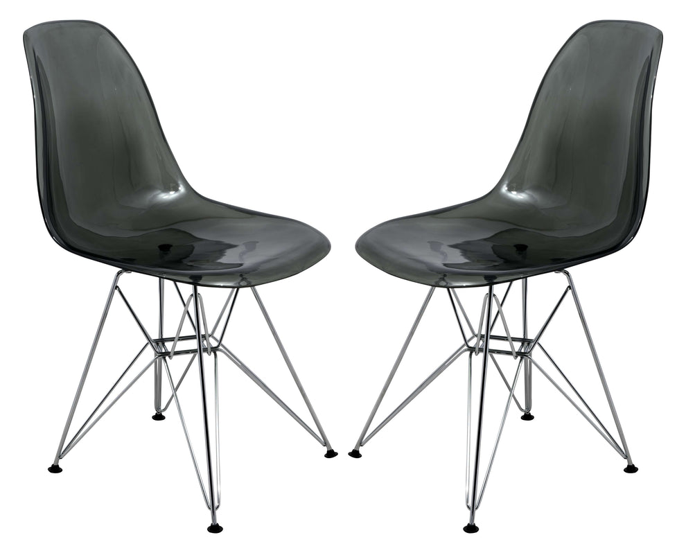 LeisureMod Cresco Molded Eiffel Side Chair, Set of 2 | Side Chairs | Modishstore