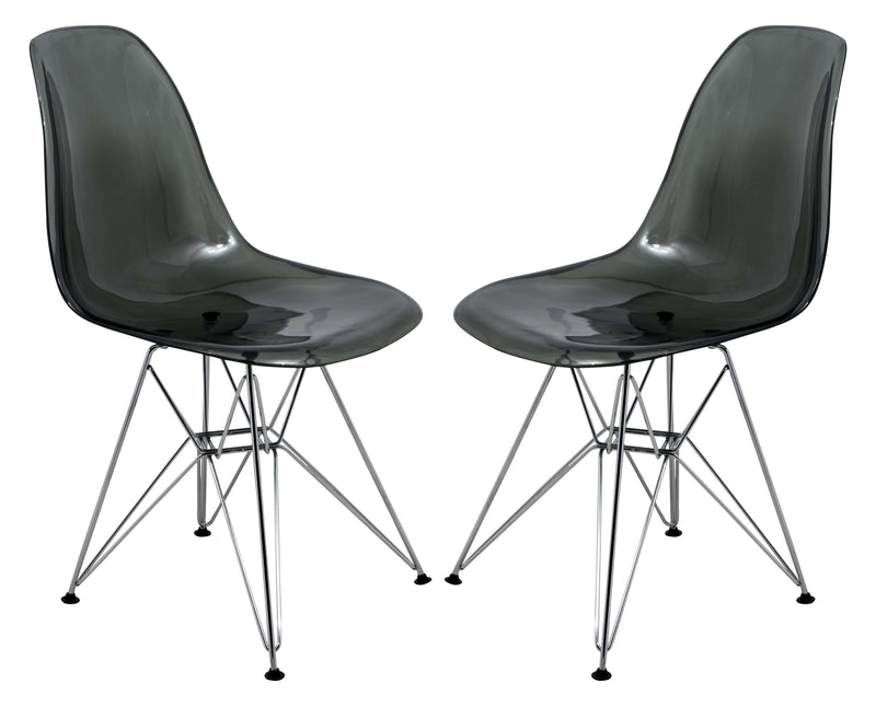 LeisureMod Cresco Molded Eiffel Side Chair, Set of 2 | Side Chairs | Modishstore