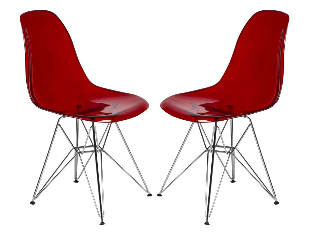 LeisureMod Cresco Molded Eiffel Side Chair, Set of 2 | Side Chairs | Modishstore - 7