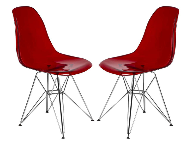 LeisureMod Cresco Molded Eiffel Side Chair, Set of 2 | Side Chairs | Modishstore - 7