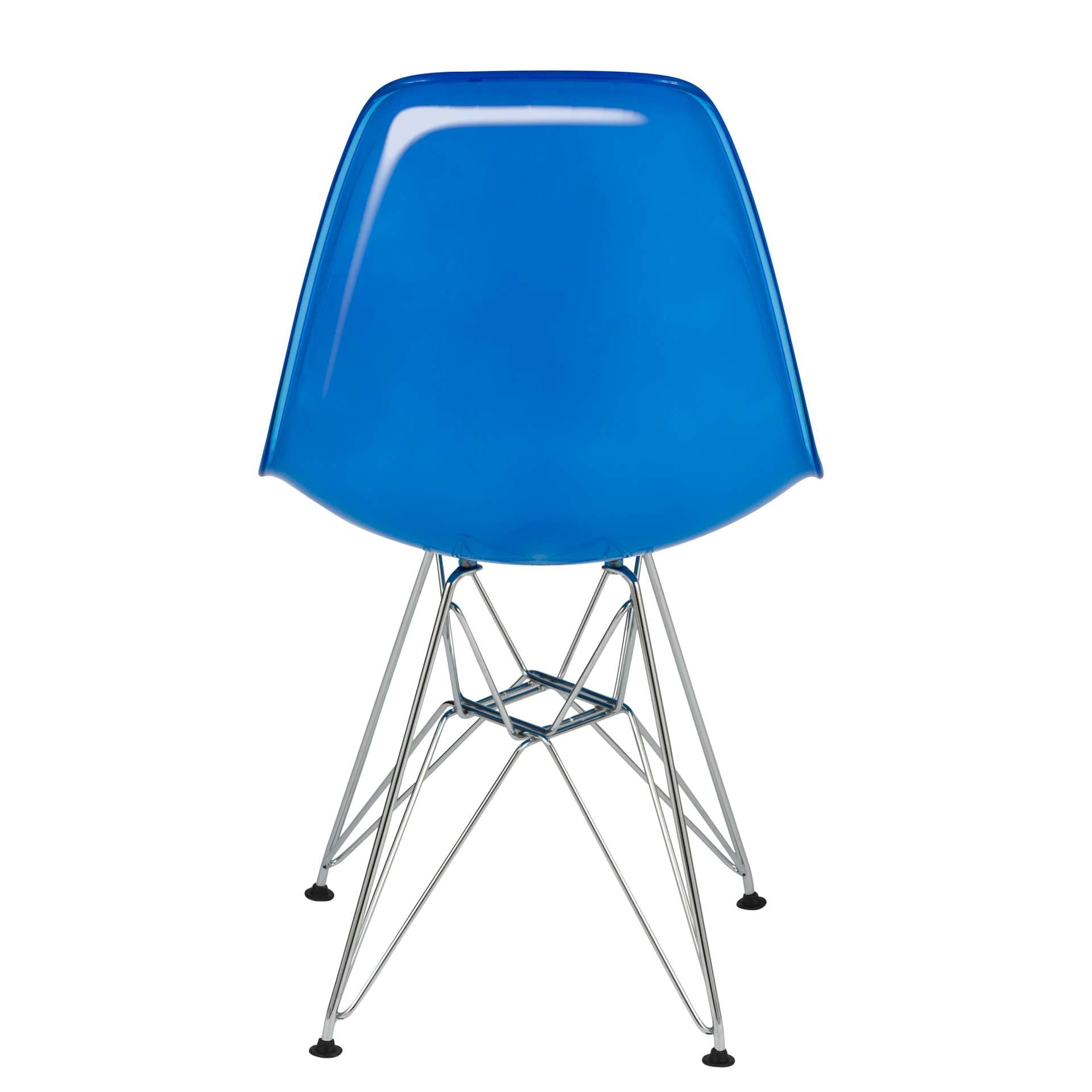 LeisureMod Cresco Molded 2-Tone Eiffel Side Chair, Set of 4 | Side Chairs | Modishstore - 3