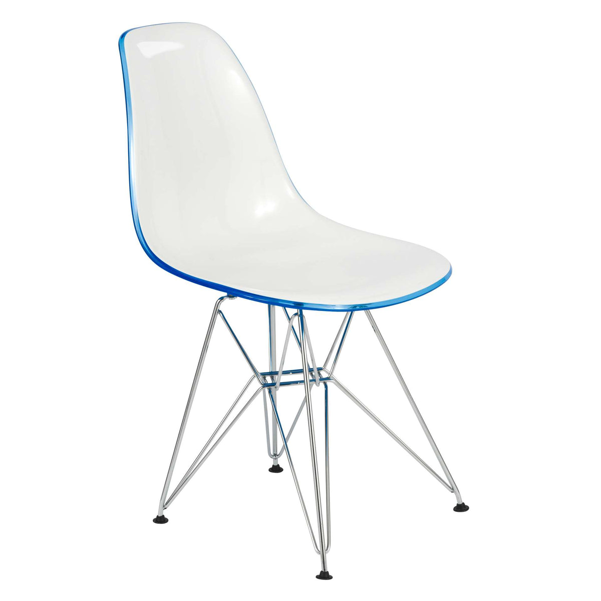 LeisureMod Cresco Molded 2-Tone Eiffel Side Chair | Side Chairs | Modishstore - 4