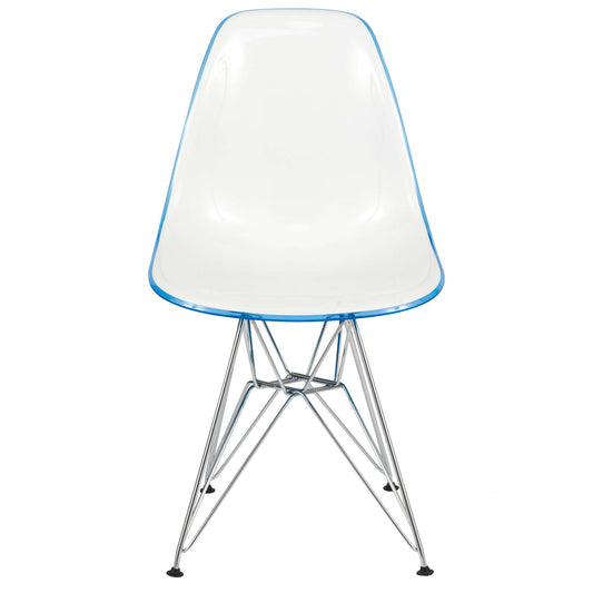 LeisureMod Cresco Molded 2-Tone Eiffel Side Chair | Side Chairs | Modishstore