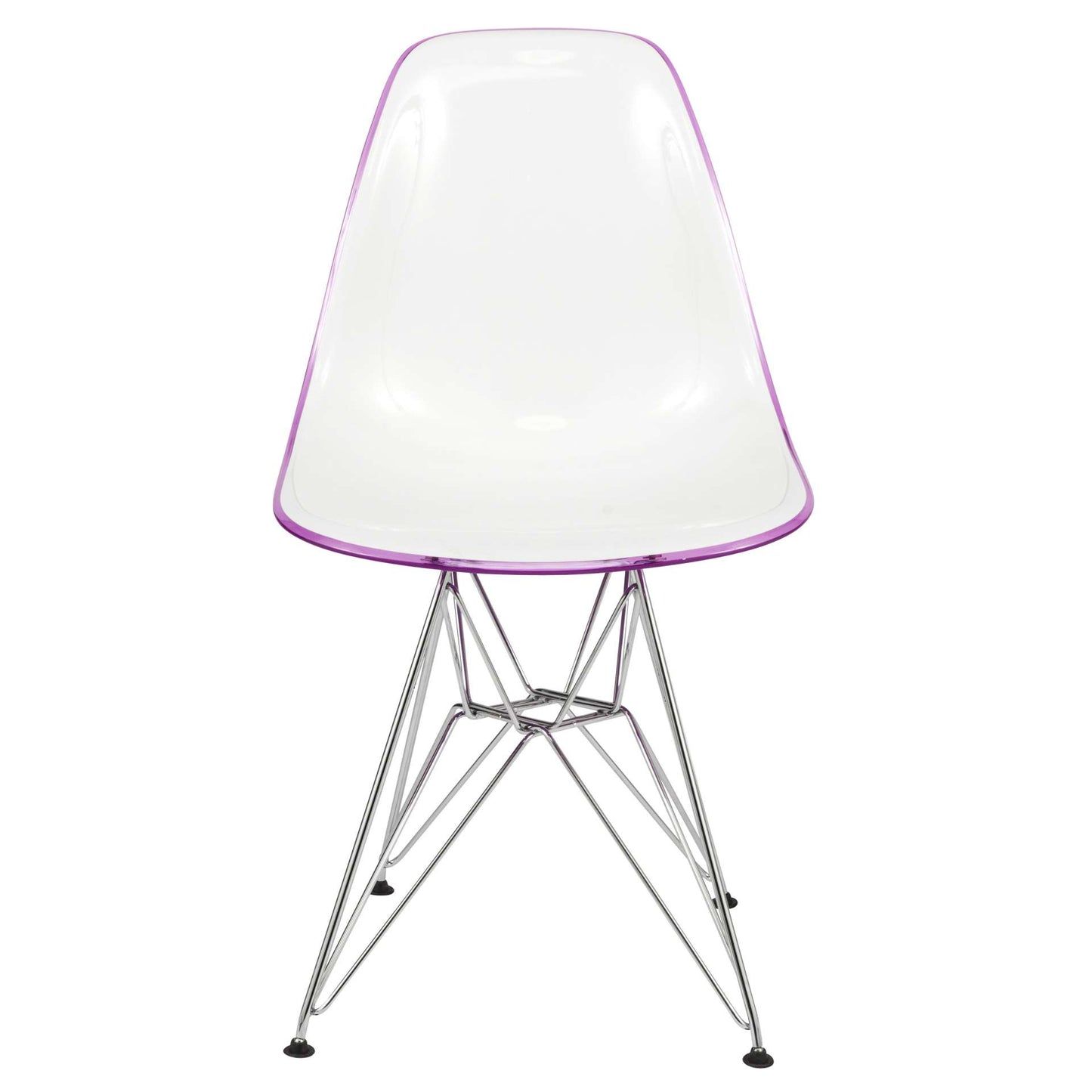 LeisureMod Cresco Molded 2-Tone Eiffel Side Chair, Set of 4 | Side Chairs | Modishstore