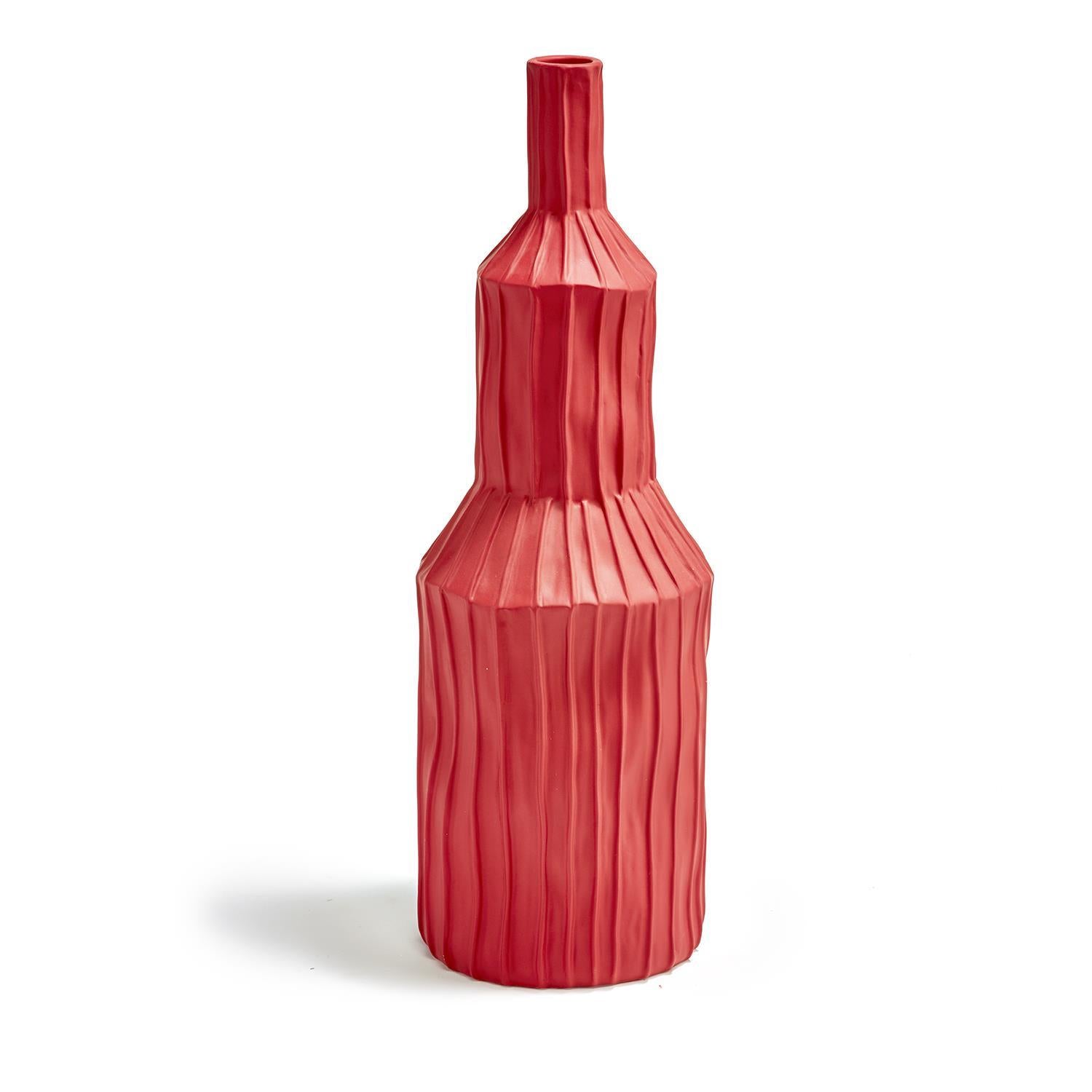 Set Of 5 Ribbed Vase By Tozai Home | Vases | Modishstore -5