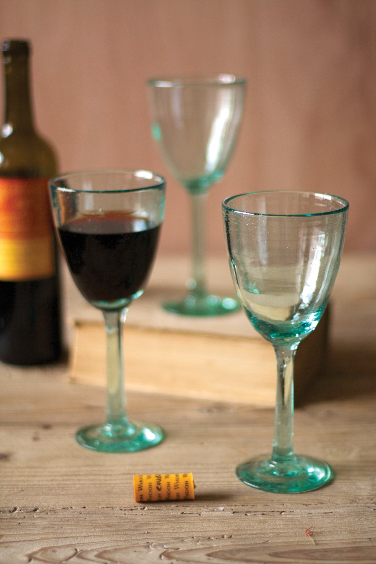 Kalalou Recycled Wine Glass | Modishstore | Drinkware