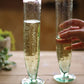 Kalalou Tall Recycled Champagne Flute | Modishstore | Drinkware
