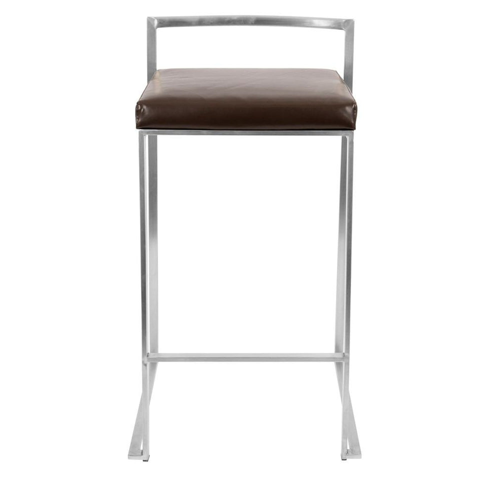 LumiSource Fuji Stacker Counter Stool Set of 2-14