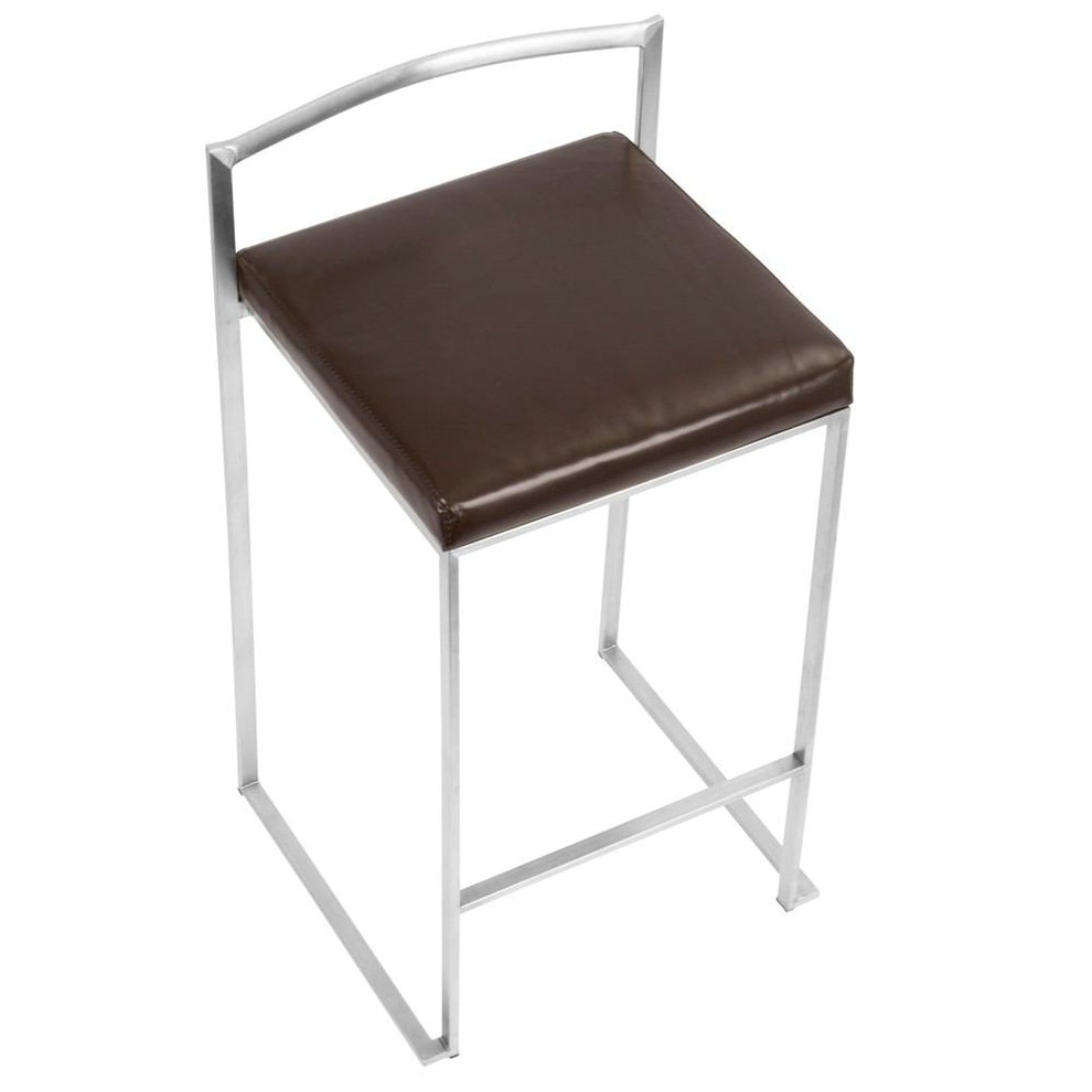 LumiSource Fuji Stacker Counter Stool Set of 2-15