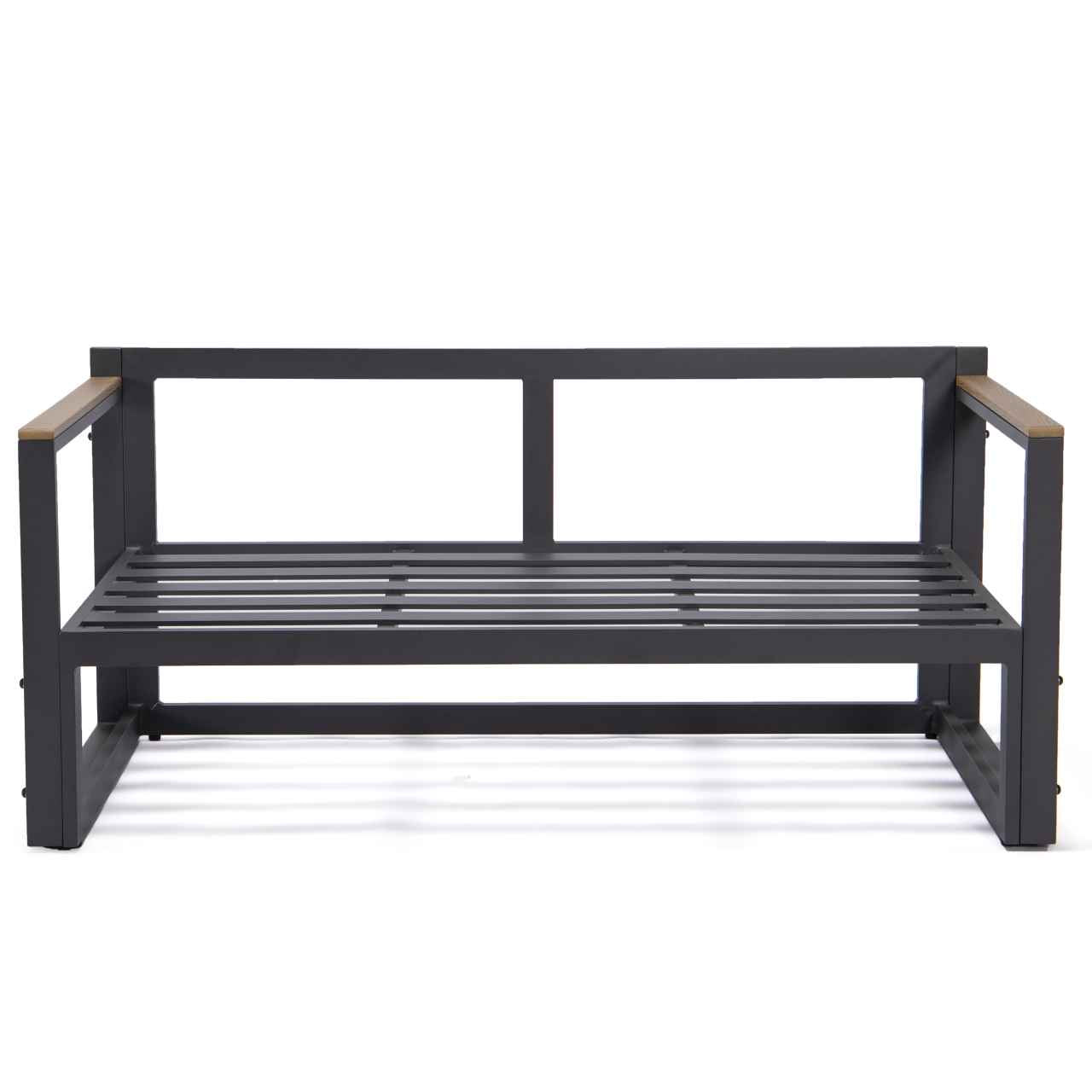 LeisureMod Chelsea Black Sectional With Adjustable Headrest & Coffee Table With Cushions | Outdoor Sofas, Loveseats & Sectionals | Modishstore - 29