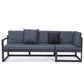 LeisureMod Chelsea Black Sectional With Adjustable Headrest & Coffee Table With Two Tone Cushions | Outdoor Sofas, Loveseats & Sectionals | Modishstore - 43
