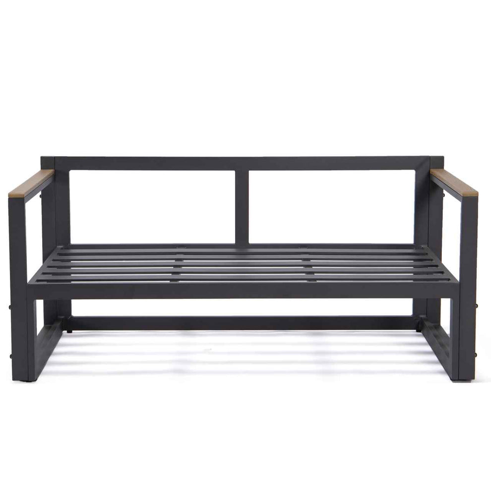 LeisureMod Chelsea Black Sectional With Adjustable Headrest & Coffee Table With Cushions | Outdoor Sofas, Loveseats & Sectionals | Modishstore - 55