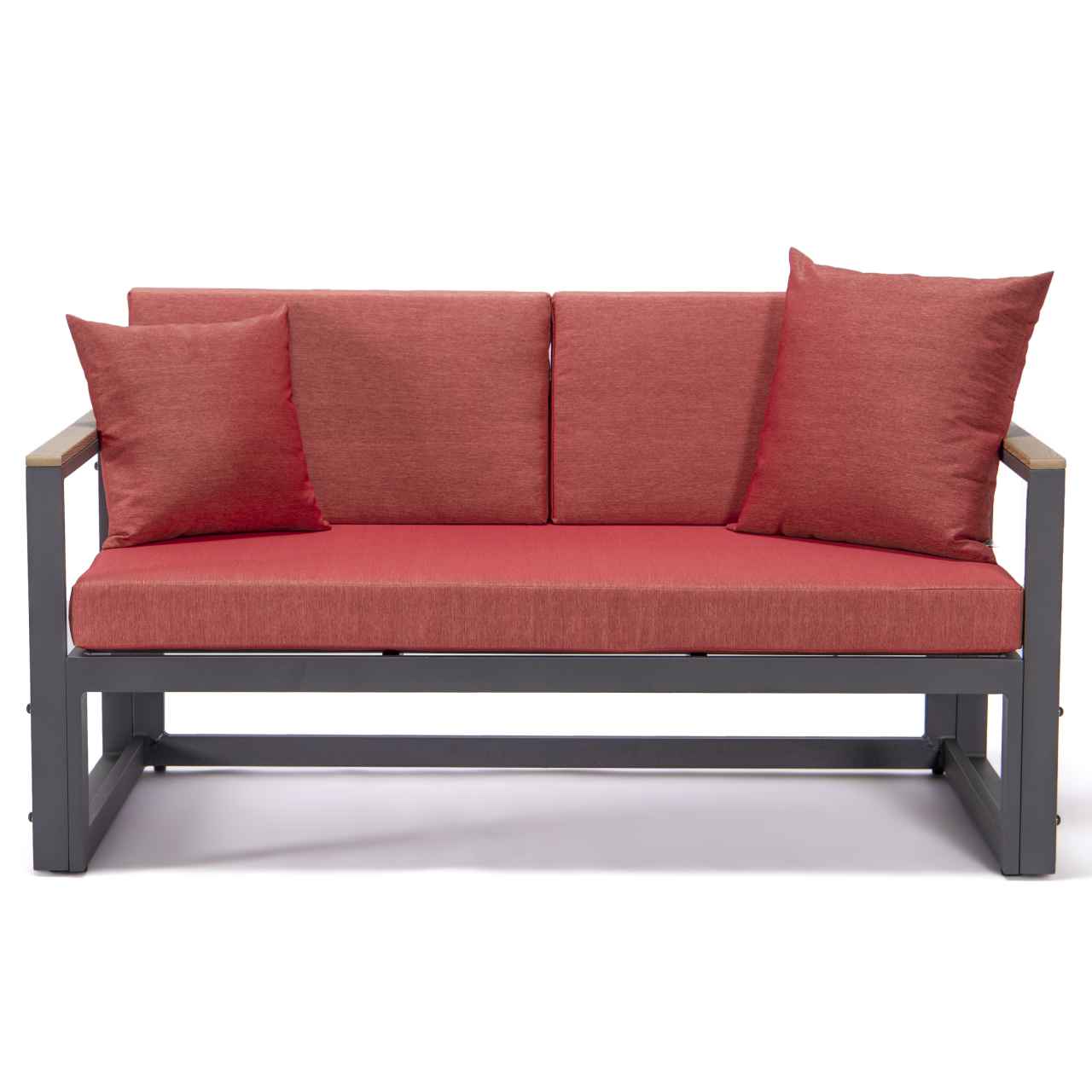 LeisureMod Chelsea Black Sectional With Adjustable Headrest & Coffee Table With Cushions | Outdoor Sofas, Loveseats & Sectionals | Modishstore - 86