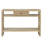 Durban Solid Wood Rectangular Console Table Grey - KD by Jeffan | Console Tables | Modishstore - 2