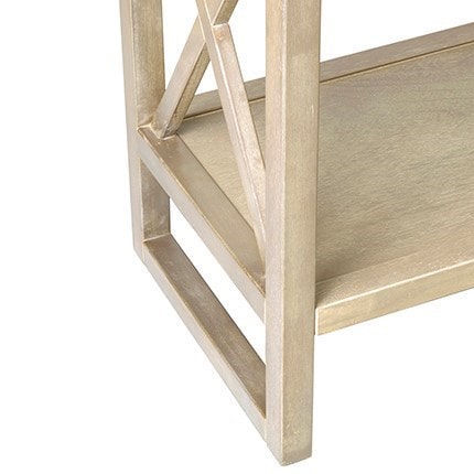 Durban Solid Wood Rectangular Console Table Grey - KD by Jeffan | Console Tables | Modishstore - 8