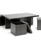 baxton studio prescott modern table and stool set with hidden storage | Modish Furniture Store-2