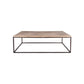 Bryant  Veneer Wood Coffee Table with Parquet Top and Metal Base by Jeffan | Coffee Tables | Modishstore