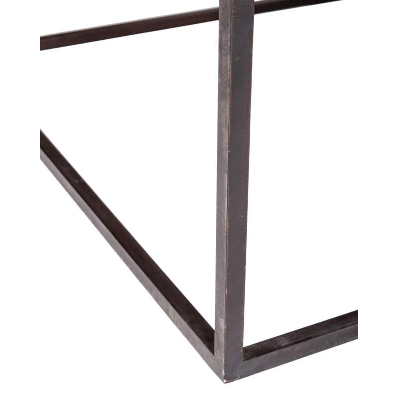 Bryant  Veneer Wood Coffee Table with Parquet Top and Metal Base by Jeffan | Coffee Tables | Modishstore - 5