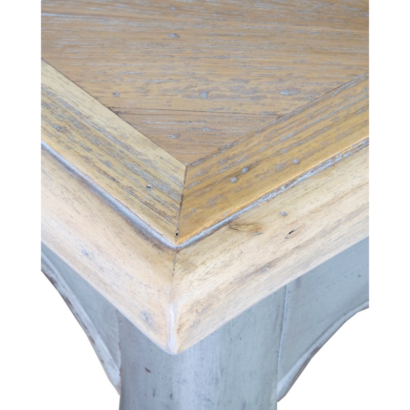 Burgundy Mindi Wood Console with Reclaimed Teak Top by Jeffan | Console Tables | Modishstore - 4