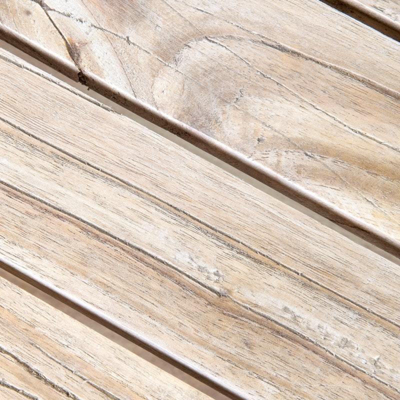 Promenade Mindi Wood Slatted Coffee Table by Jeffan | Coffee Tables | Modishstore - 4