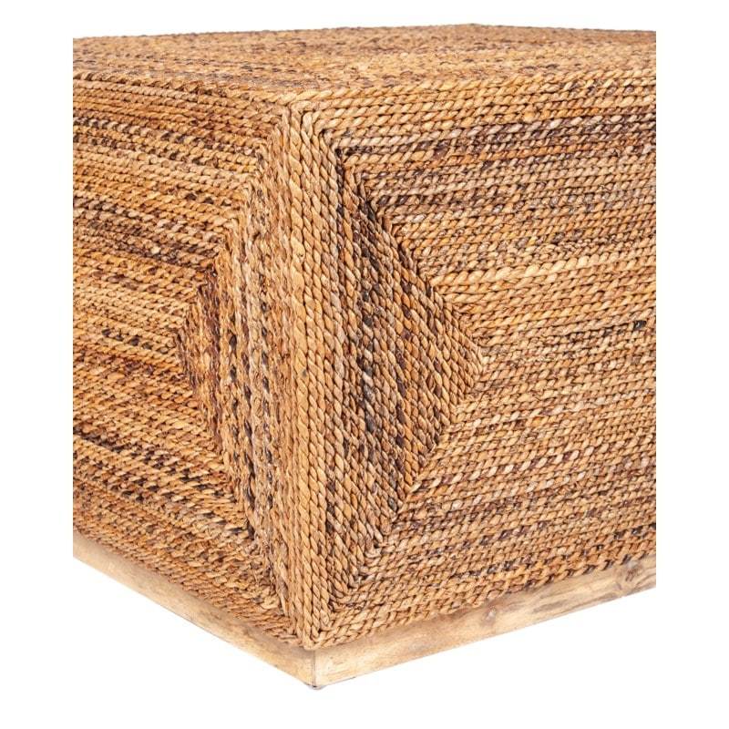 Soren Braided Seagrass Coffee Table, Natural by Jeffan | Coffee Tables | Modishstore - 2