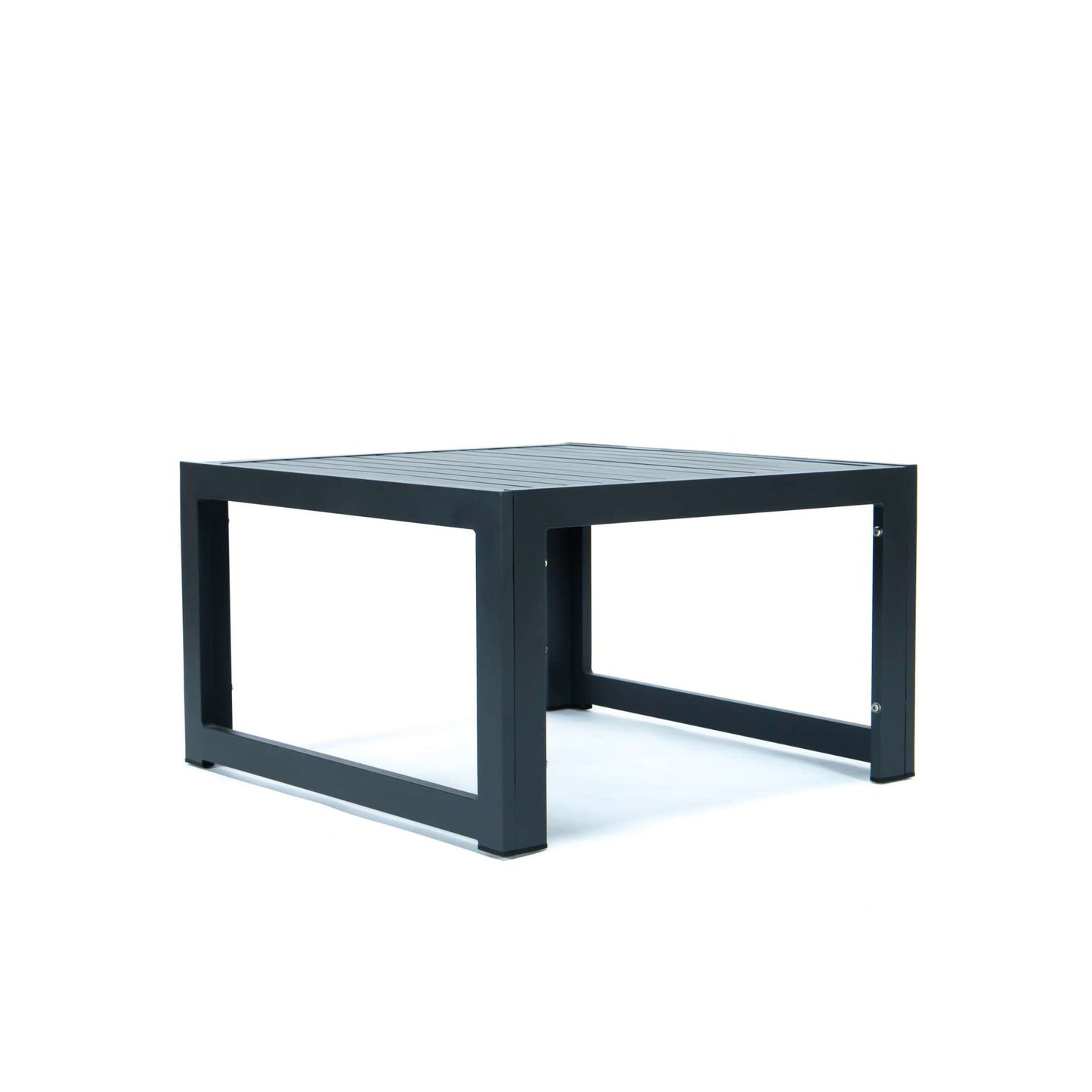 LeisureMod Chelsea Patio Coffee Table With Black Aluminum | Coffee Tables | Modishstore - 3
