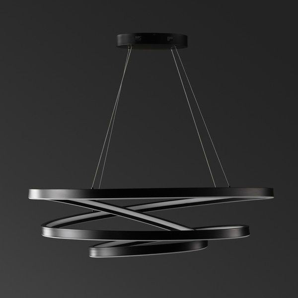 Safavieh Brianne Infinity Chandelier - Black | Chandeliers | Modishstore - 4