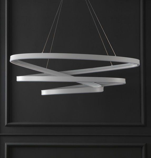 Safavieh Brianne Infinity Chandelier - White | Chandeliers | Modishstore - 4