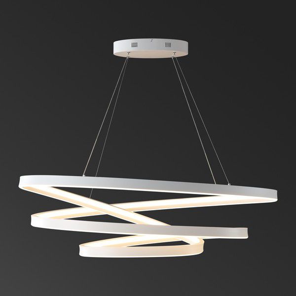 Safavieh Brianne Infinity Chandelier - White | Chandeliers | Modishstore - 2