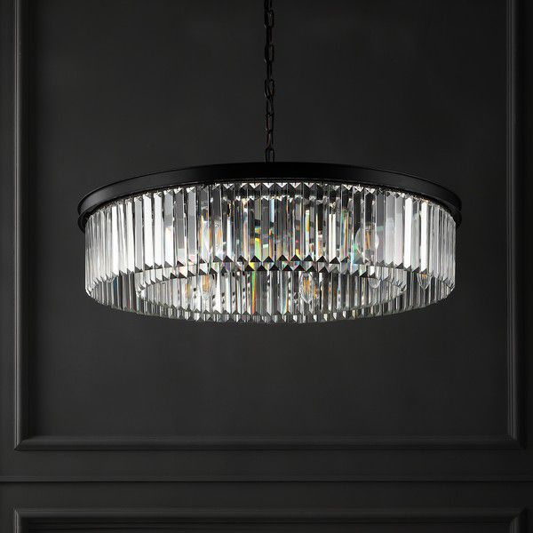 Safavieh Jennaya Crystal Chandelier - Black | Chandeliers | Modishstore - 4