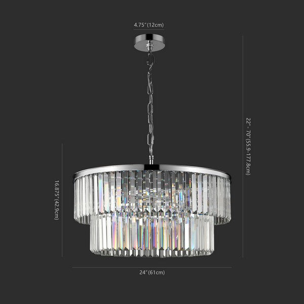 Safavieh Karissa 2 Tier Chandelier | Chandeliers | Modishstore - 3