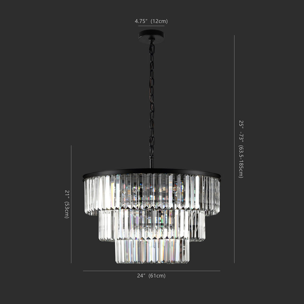 Safavieh Karissa 3 Tier Chandelier | Chandeliers | Modishstore - 2