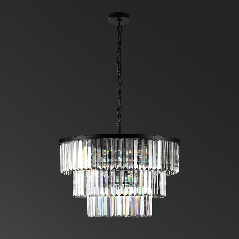 Safavieh Karissa 3 Tier Chandelier | Chandeliers | Modishstore - 3