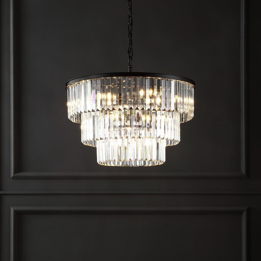 Safavieh Karissa 3 Tier Chandelier | Chandeliers | Modishstore - 5