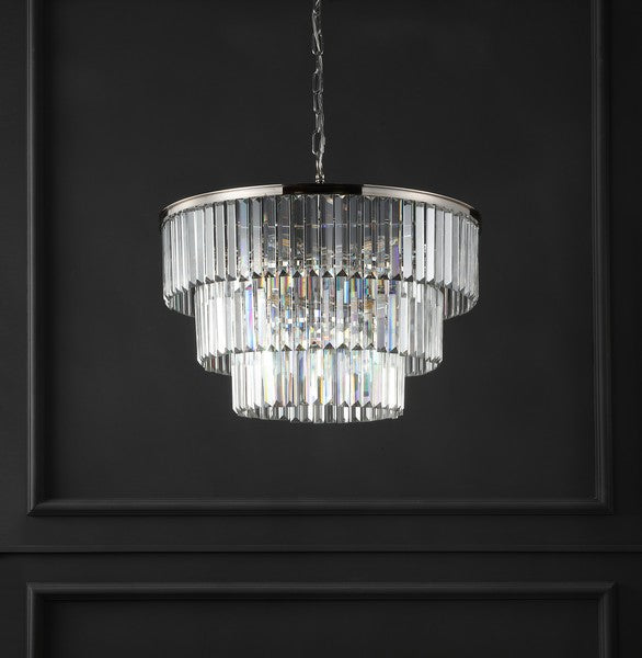 Safavieh Karissa 3 Tier Chandelier | Chandeliers | Modishstore - 4