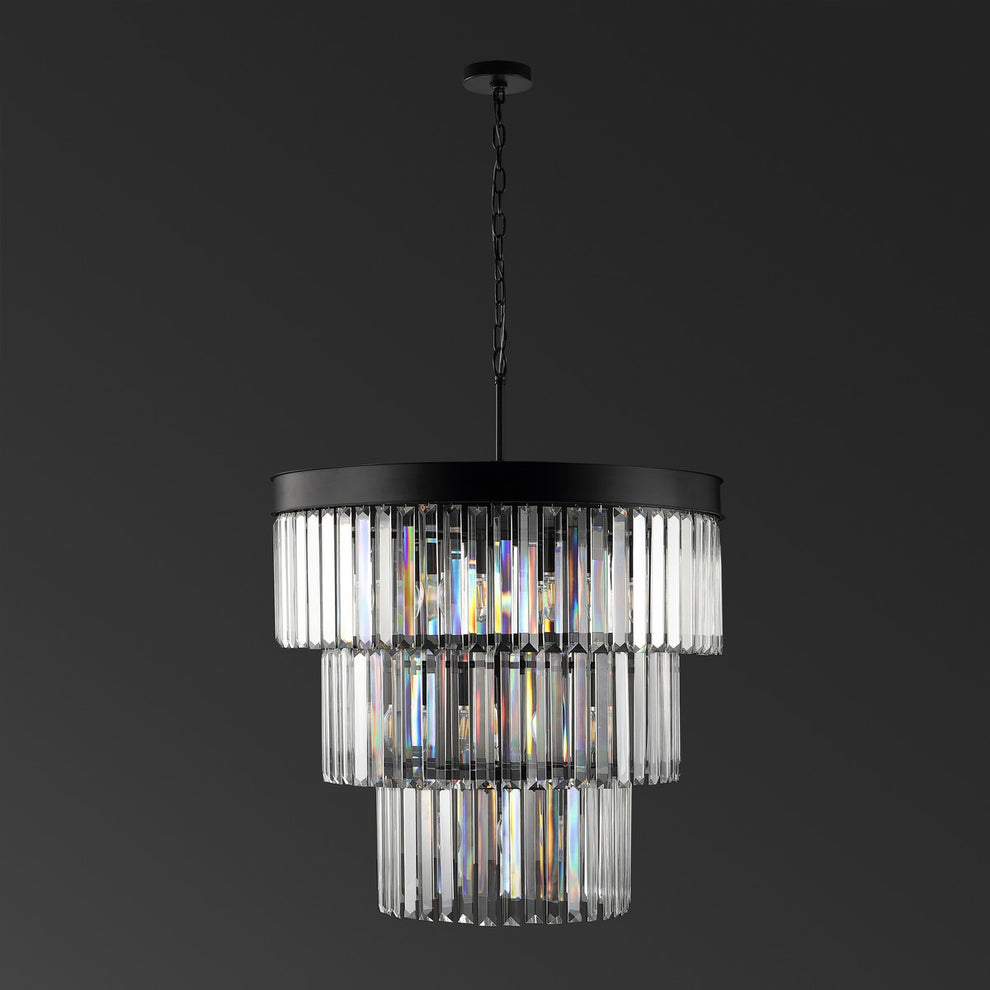 Safavieh Coulette 3 Tier Crystal Chande | Chandeliers | Modishstore - 4