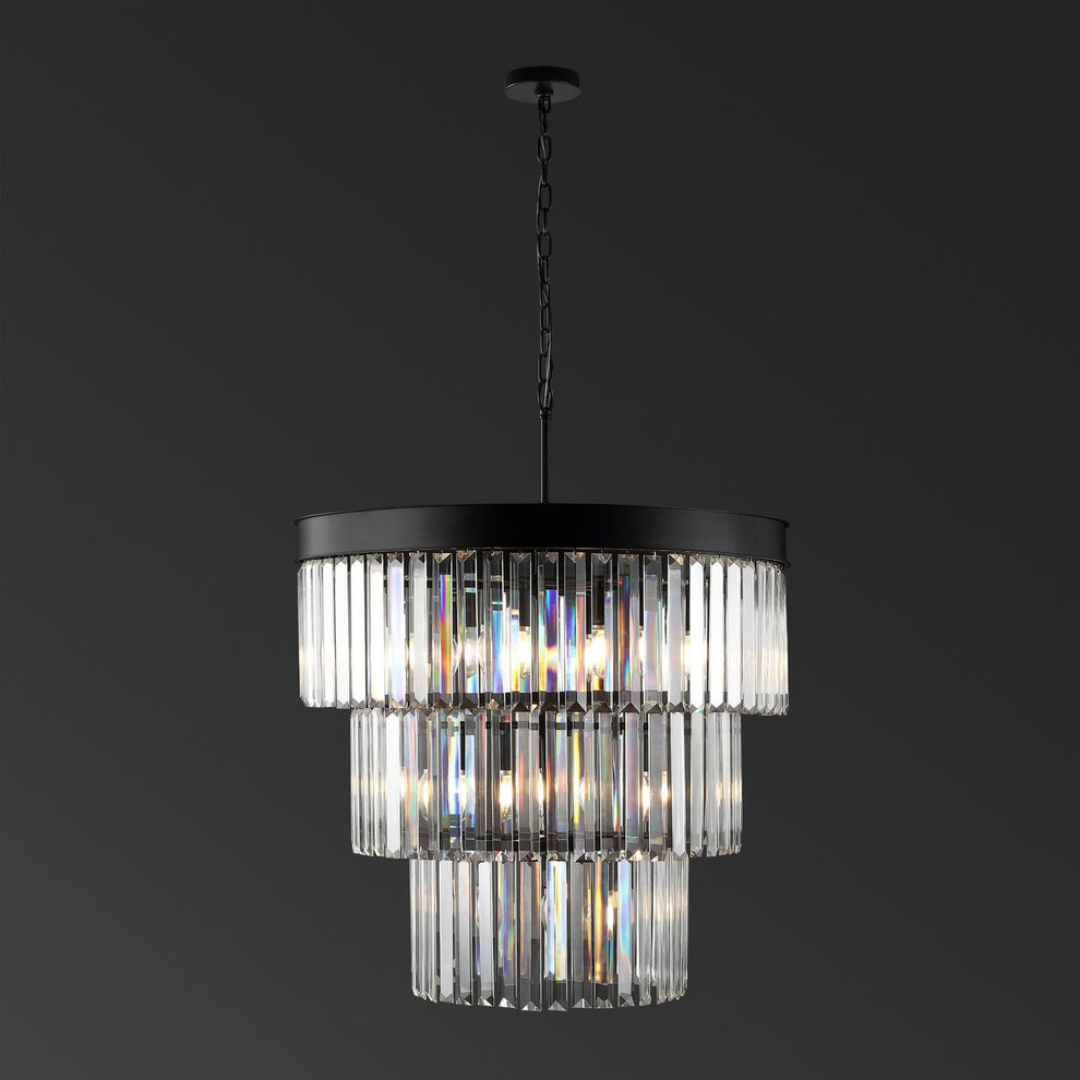 Safavieh Coulette 3 Tier Crystal Chande | Chandeliers | Modishstore - 5