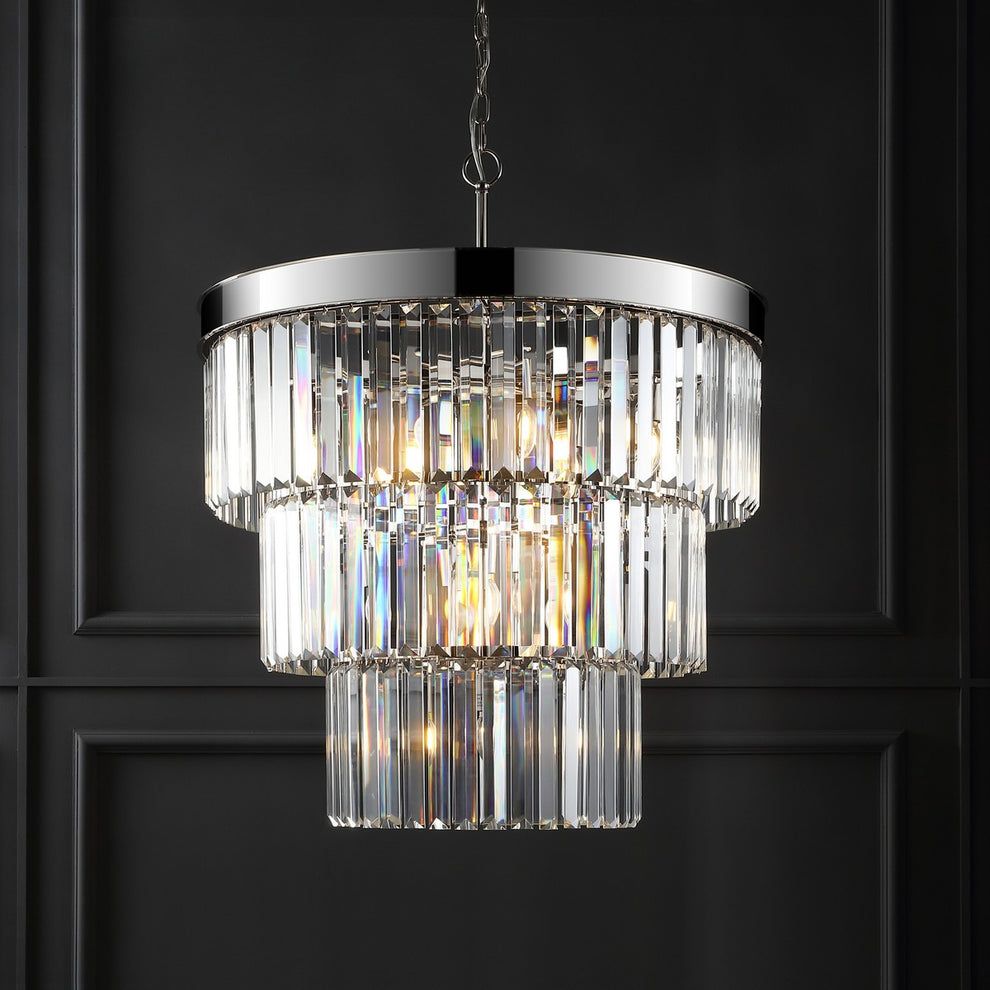 Safavieh Coulette 3 Tier Crystal Chande | Chandeliers | Modishstore - 10