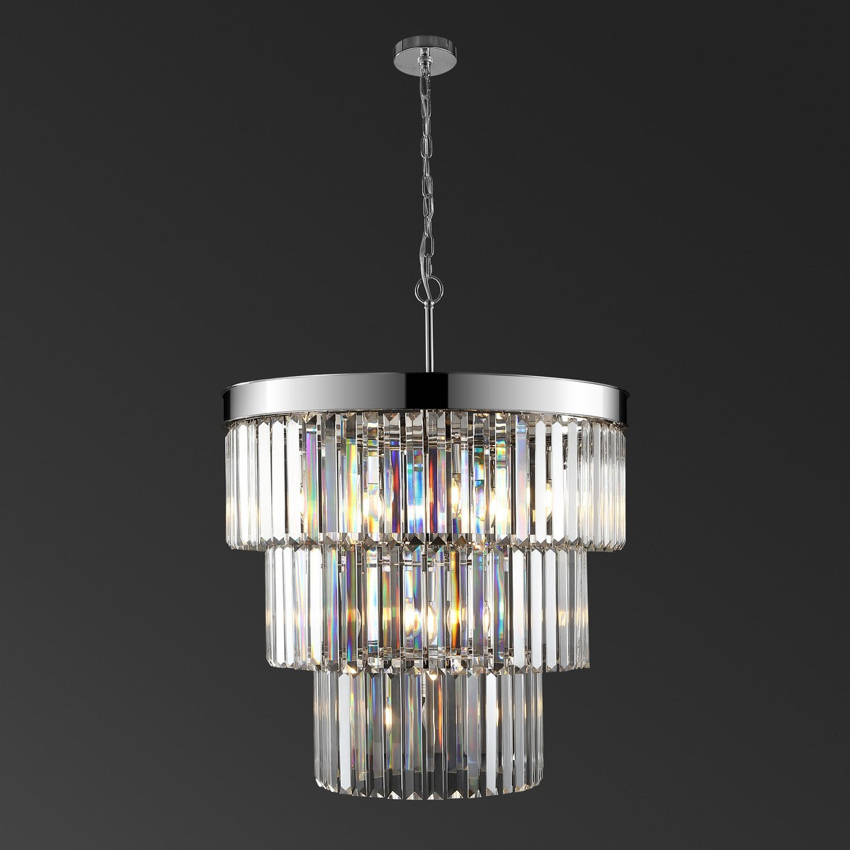 Safavieh Coulette 3 Tier Crystal Chande | Chandeliers | Modishstore - 8