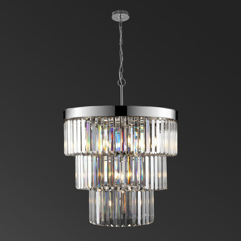 Safavieh Coulette 3 Tier Crystal Chande | Chandeliers | Modishstore - 8