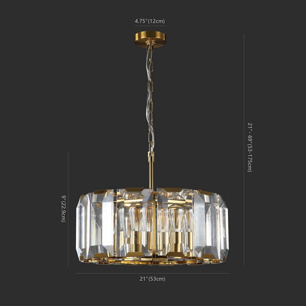Safavieh Symone Glass Chandelier | Chandeliers | Modishstore - 2