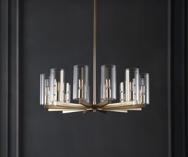 Safavieh Benicio Gold Chandelier | Chandeliers | Modishstore - 4