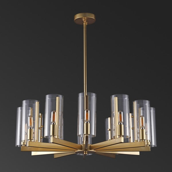 Safavieh Benicio Gold Chandelier | Chandeliers | Modishstore - 3