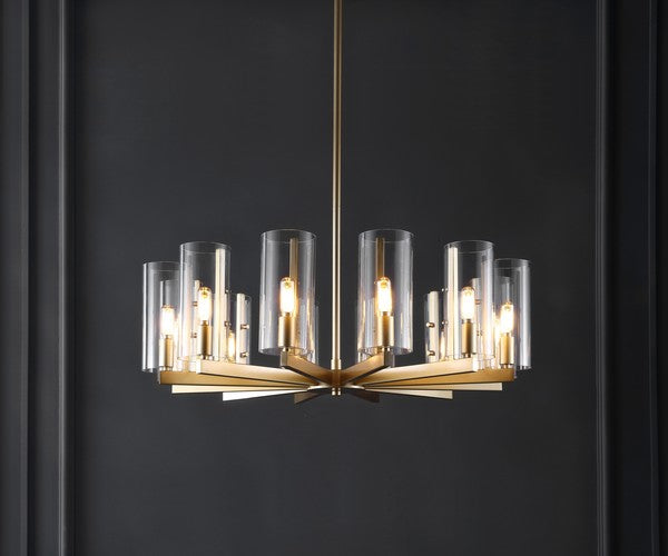 Safavieh Benicio Gold Chandelier | Chandeliers | Modishstore - 5