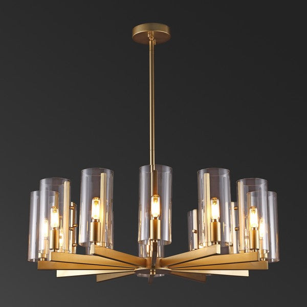 Safavieh Benicio Gold Chandelier | Chandeliers | Modishstore