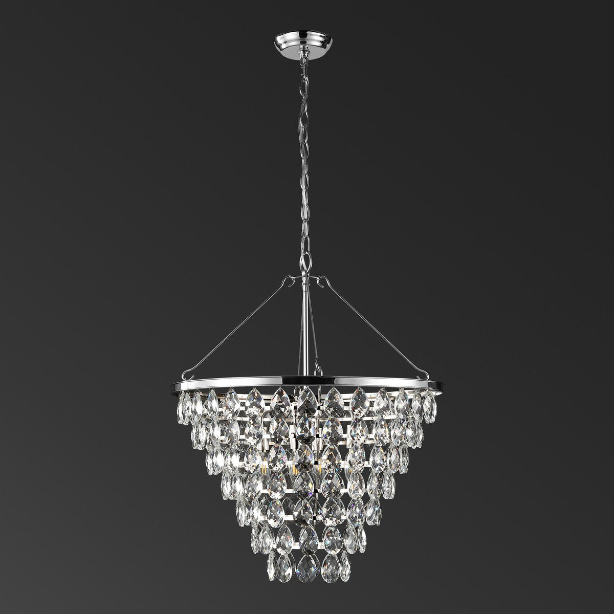 Safavieh Nydia Teardrop Chandelier | Chandeliers | Modishstore - 3