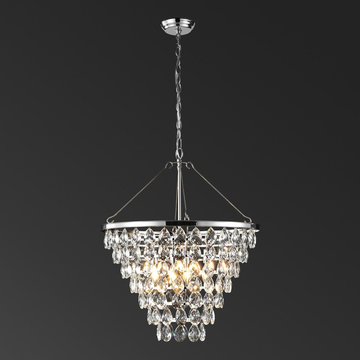 Safavieh Nydia Teardrop Chandelier | Chandeliers | Modishstore